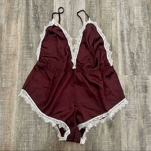 Wine colored teddy